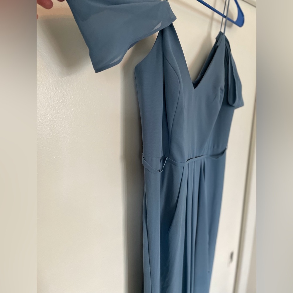 Steel Blue David’s Bridal Dress - Picture 4 of 6